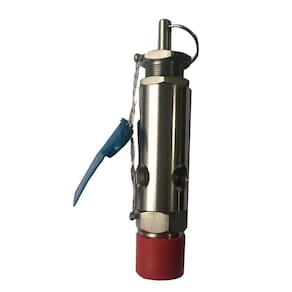 Válvula De Segurança 1/4 Aço Inox Aferida Para 13,3kgf/cm2