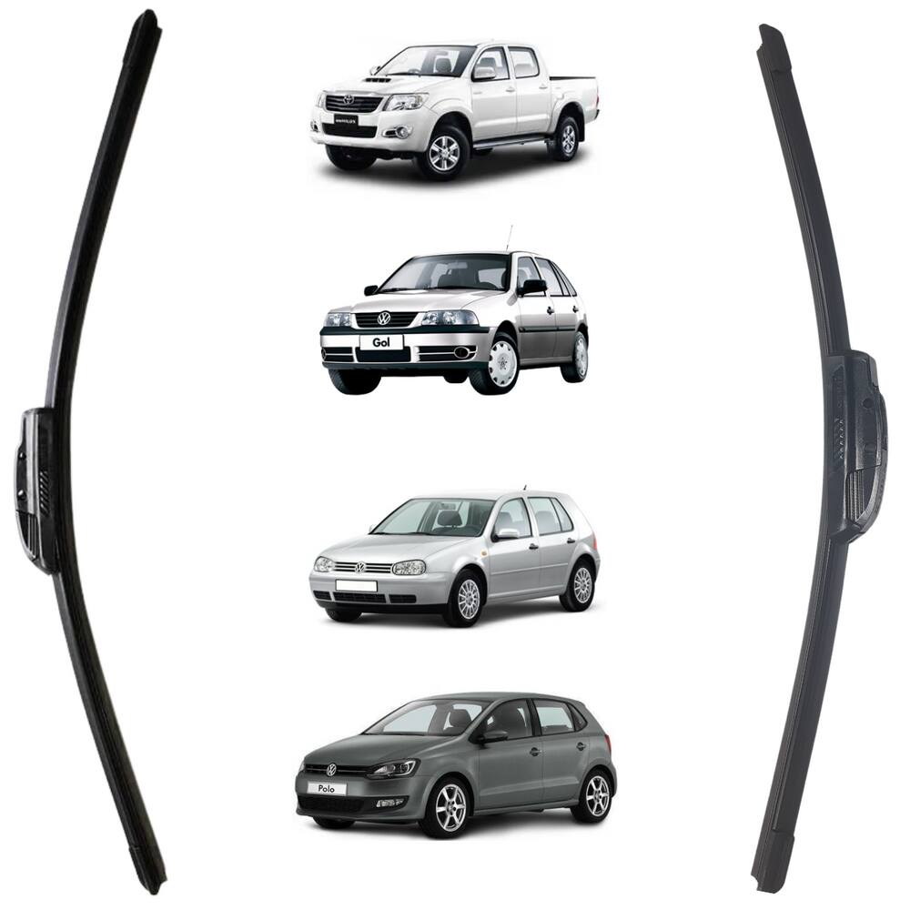 Palheta Bosch Aerofit Esquerda + Direita Volkswagen Saveiro 1999 A 2012