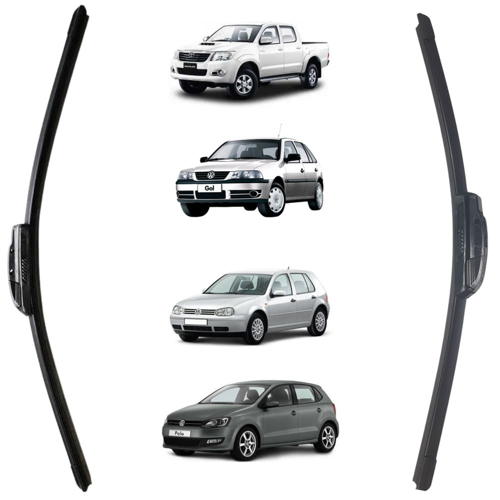 Palheta Bosch Aerofit Esquerda + Direita Volkswagen Golf 1999 A 2008
