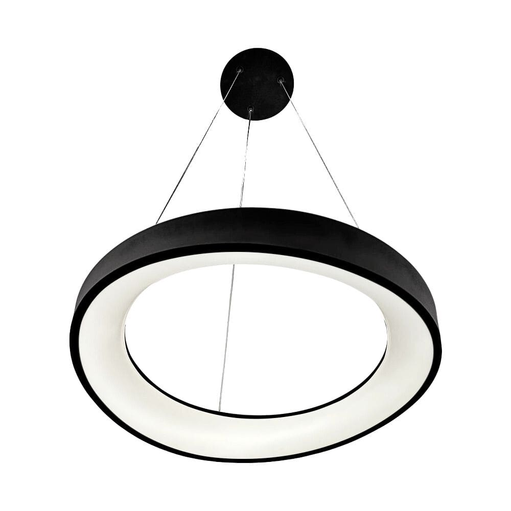 Pendente Orgânico Preto 50cm Led 29W 3000K Bivolt LA0039 Delis
