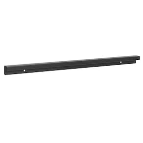 Suporte Tubo para Encaixe 60cm Barra de Cozinha Aço Preto Pi