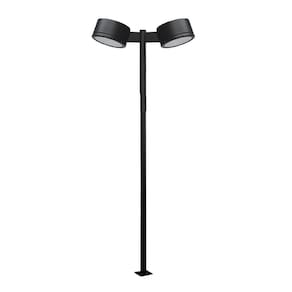 Poste Iluminaçao Publica 3 Metros Aço Pintura Eletrostatica Suporte Luminaria Refletor Residencial