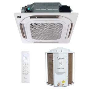 Ar Condicionado Split Cassete 4 Vias Inverter Midea R-32 24000 Btus Frio 220v Monofásico 40KVQD24M5