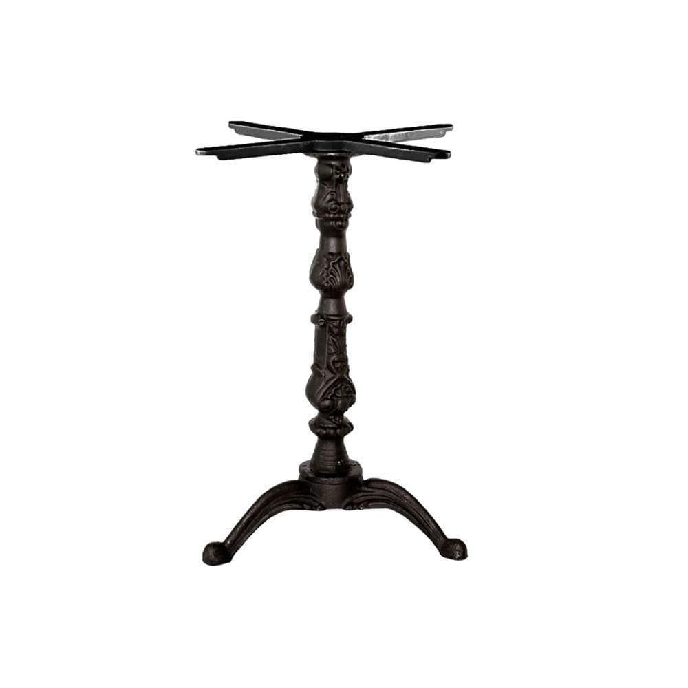 Kit Pé De Mesa Base E Trava Veroninha Em Ferro Fundido