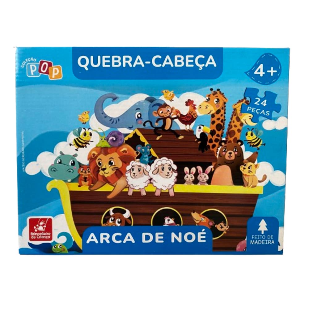 Quebra-Cabeça Arca De Noé 24 Peças - A Casa