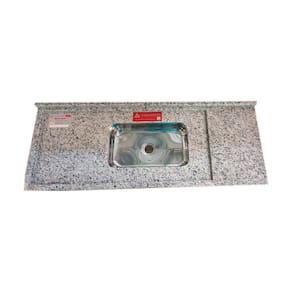 Pia de Cozinha Granito 200 Cm Portinari Master Cuba Simples Branco Portinari