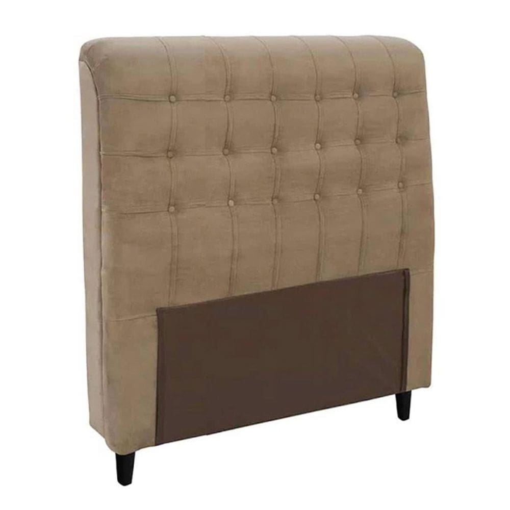 Cabeceira Ana Casal 1,40 Suede Bege - Montanaris Decor
