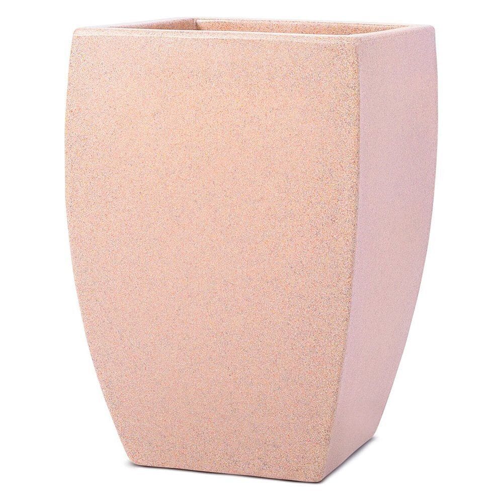 Vaso Decorativo para Plantas Quadrado Apolo 45 Bege