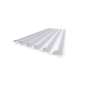 Kit com 20 Telha Polipropileno 1,53 Cm X 1,10 Cm Branco