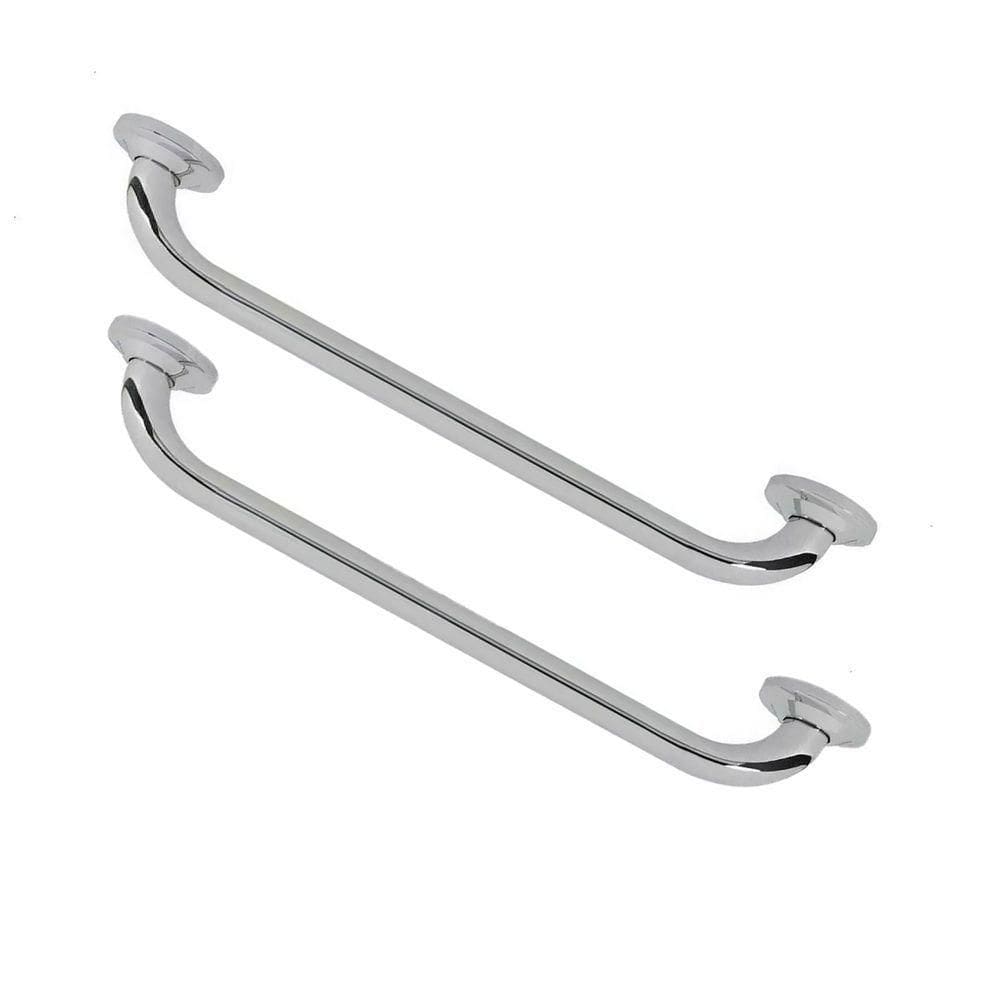 Alça Apoio 2 Uni Inox 30cm Barra Suporte Anti Queda Cadeirante Gestante Idoso Criança Pcd Banheiro