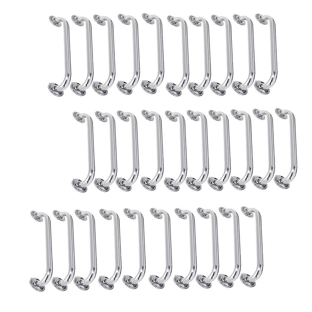 Alça De Apoio 50cm Barra Inox Kit 30 Unidades Banheiro Corrimao Acessibilidade