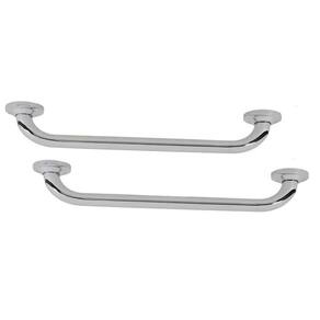 Barra Alça Apoio 30cm Inox Kit 2 Uni Anti Queda Idoso Gestante Pcd Cadiernate Suporte Evita Acidente