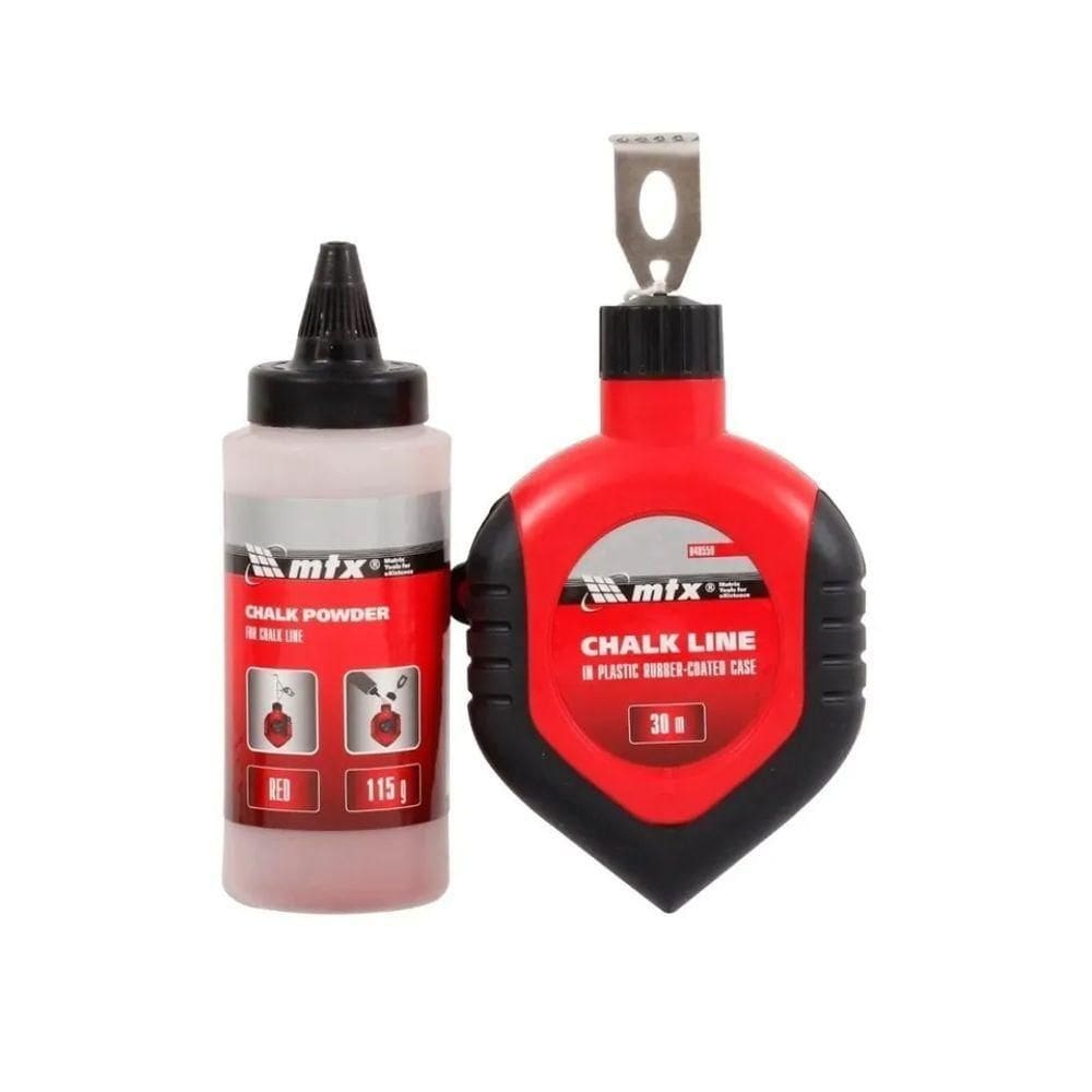 Giz Linha Para Marcação Vermelho 30m - Mtx