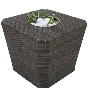 Mesa Grécia Em Alumínio Com Balde P- Bebidas Pedra Ferro