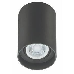 Spot De Sobrepor Redondo Orion Dicroica Mr16 Preto - Acend