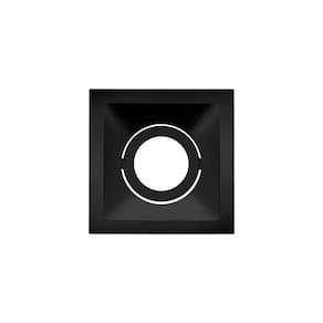 Spot De Embutir Recuado Stella Square Mr16 Gu10 Quadrado Bivolt Preto