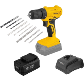 Parafusadeira VONDER IPFV 1851 + 1 Bateria 2AH DWT+Jg Brocas