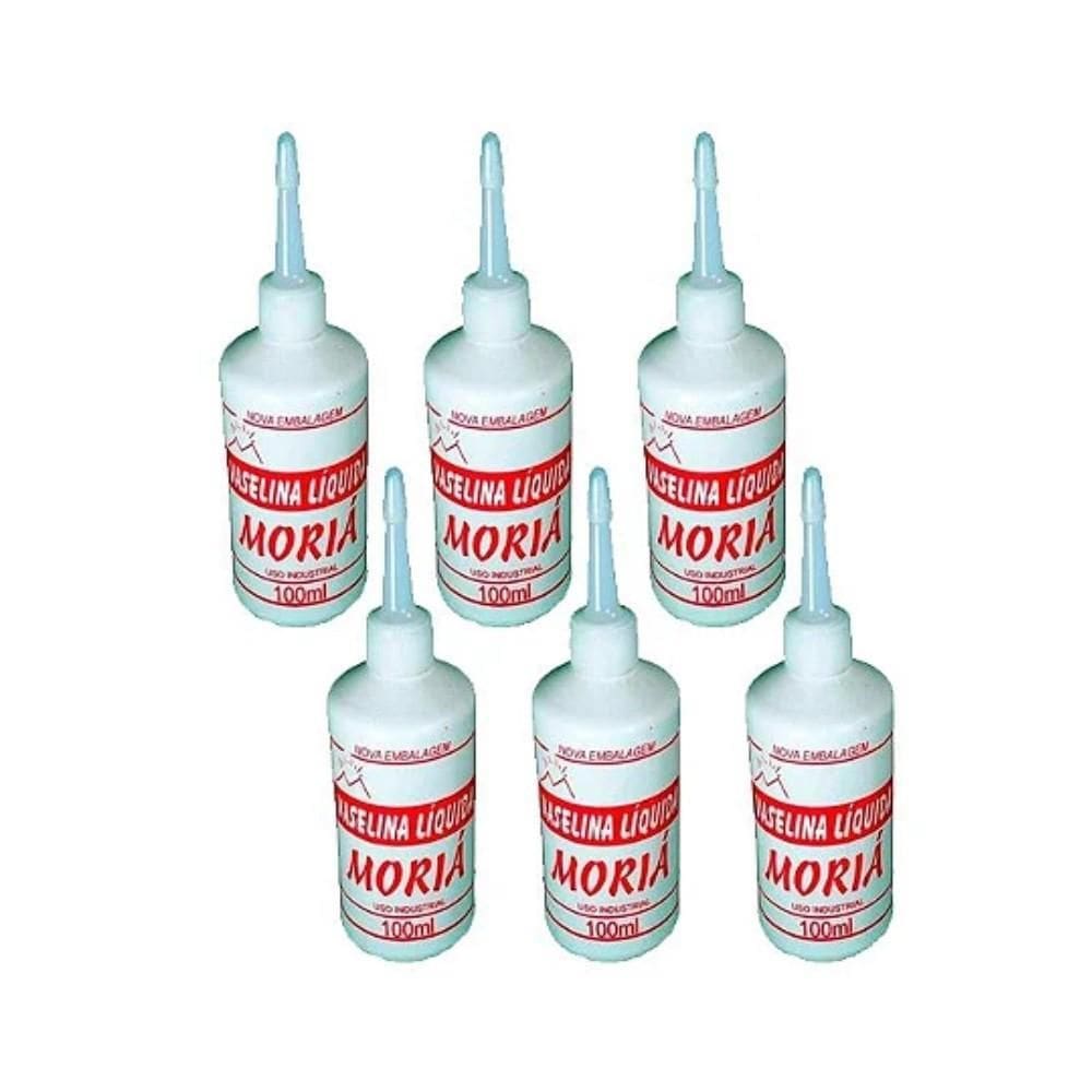 Kit 6 Vaselina Líquida Lubrificante Industrial 100Ml Moriá