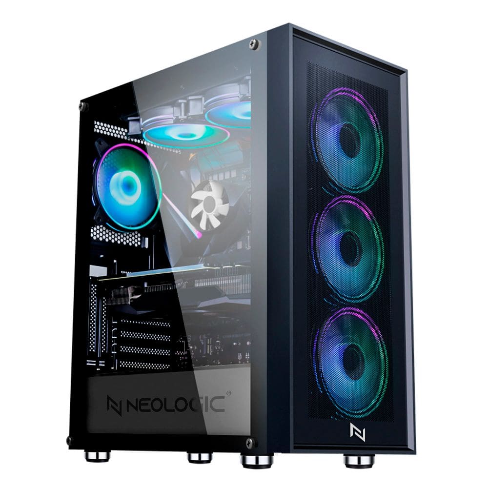 Pc Gamer Amd Ryzen 7 5700X3d 16Gb 3200Mhz (Rx 6600 8Gb) Ssd 1Tb M.2 Nvme, 500W 80 Plus, Windows 11 Pro, Water Cooler 240Mm, Neologic - Nli87387
