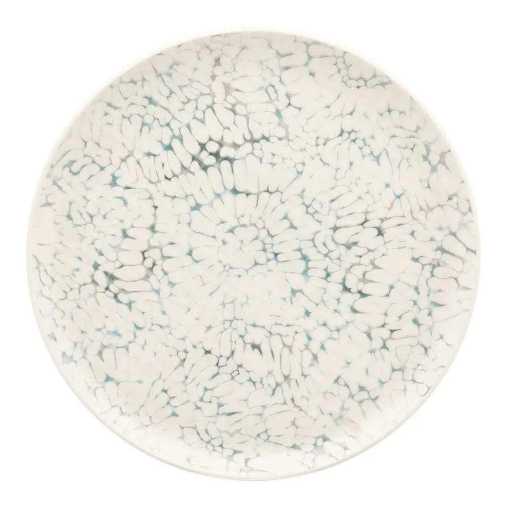 Jogo De Pratos Rasos Em Cerâmica Tie Dye Com 6 Peças 26cm Oxford