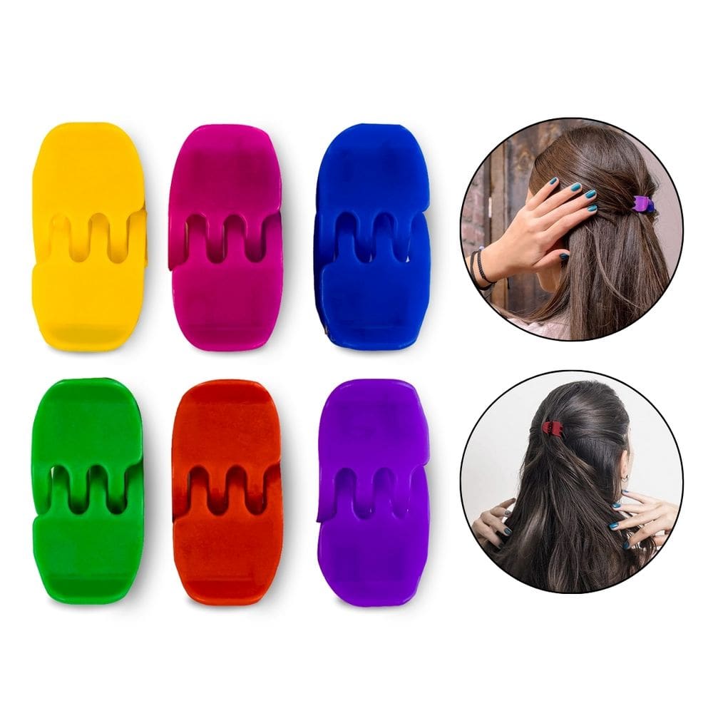 Kit 36 Piranhas Presilha Pequena Cabelo Tridente Coloridas