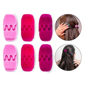 Kit 36 Piranhas Presilha Pequena Cabelo Tridente Tons Rosa