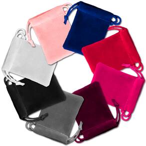 50Un. Bolsa Veludo Para Jóias Presentes Lembrancinhas Festa