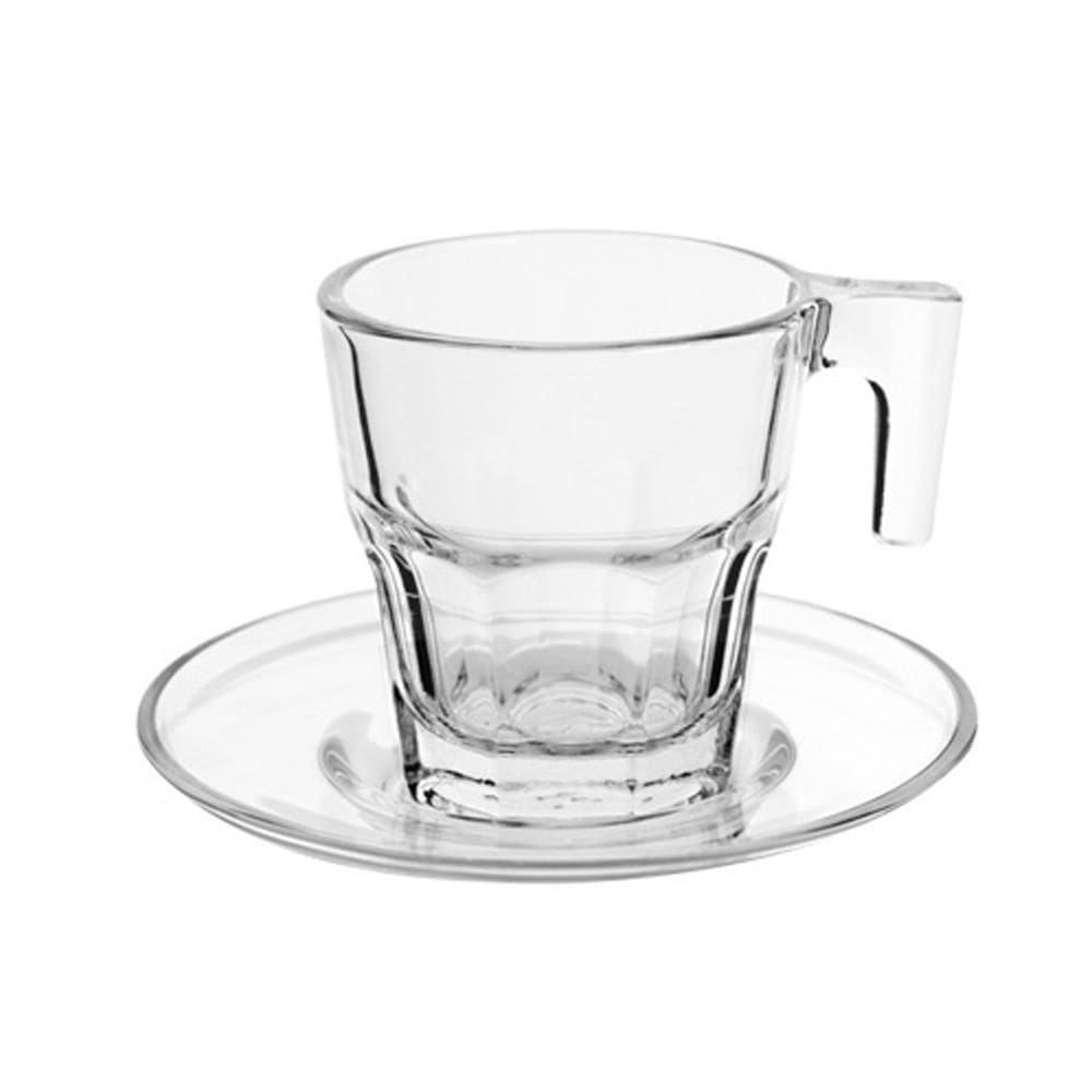 Jogo 4 Xícaras De Café Com Pires Sidney 70 Ml Hauskraft