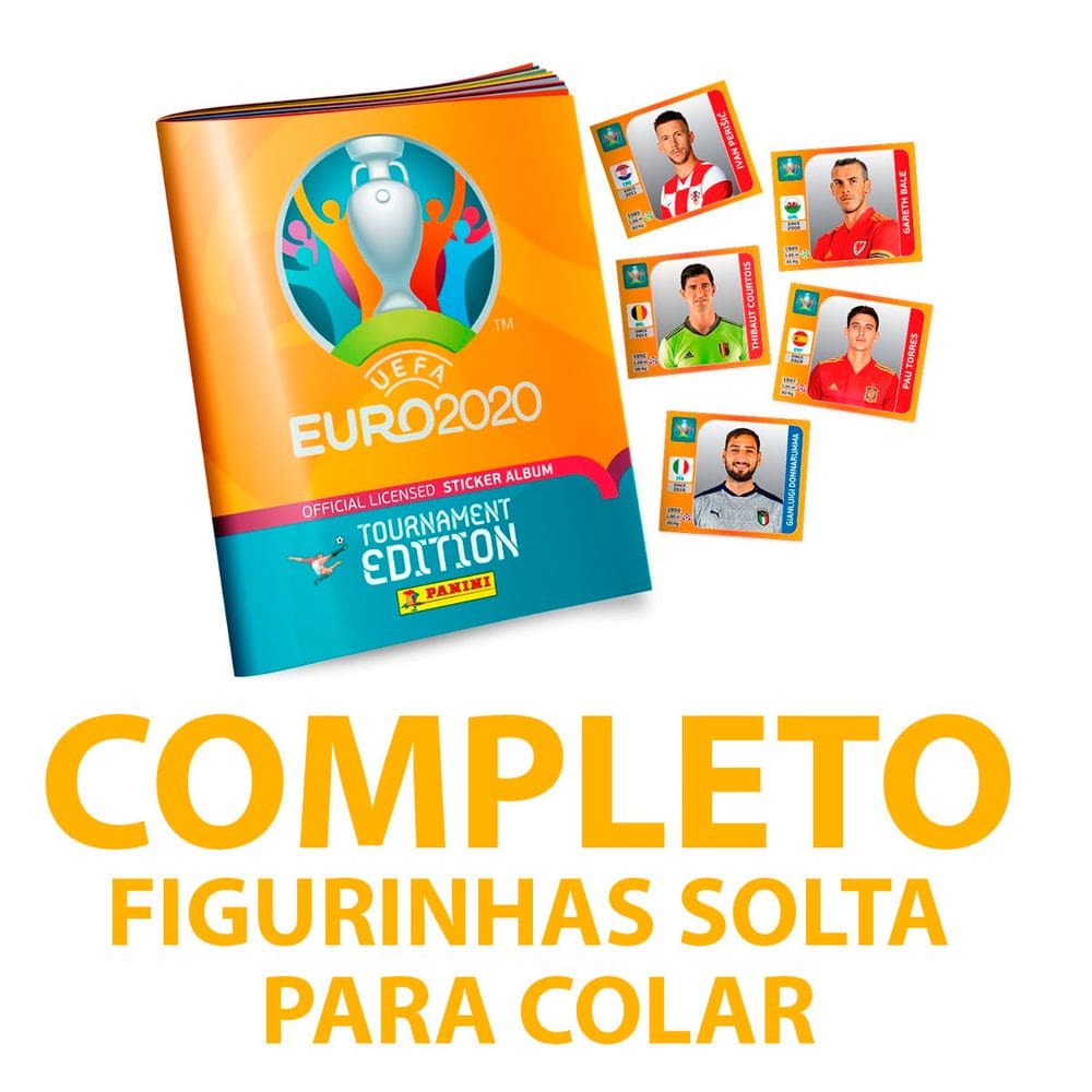 Álbum Uefa Euro 2020 Tournament Edition Completo Figurinhas Soltas Para Serem Coladas