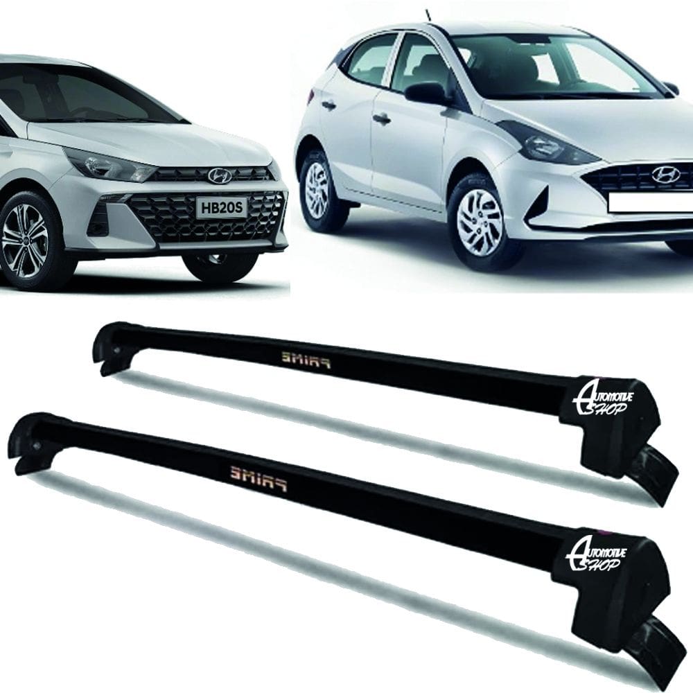 Rack Teto Aluminio Prime Hyundai HB20 2020/ 2024 Preto PR133