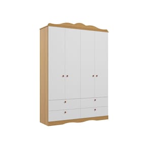 Guarda Roupa Infantil Permobili Provençal Encanto 04 pts MDF