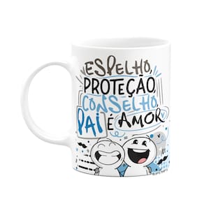Caneca Funny Dia dos Pais - Pai é amor - Branca