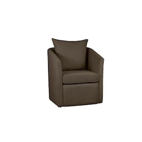 Poltrona Decorativa Manuela Boucle Marrom - Montanaris Decor