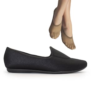 Sapatilha Usaflex Feminina Elastano T7524DB+2P de Meias Color Sports Sapatilha 9055.001