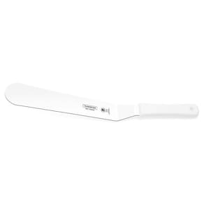 Espátula Para Confeiteiro 10" Tramontina Em Aço Inox E Cabo Branco Tramontina