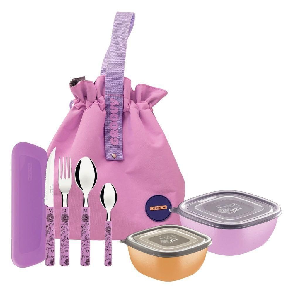 Kit Marmita Bolsa Térmica Tramontina Groovy Breakfast 8 Peças Tramontina