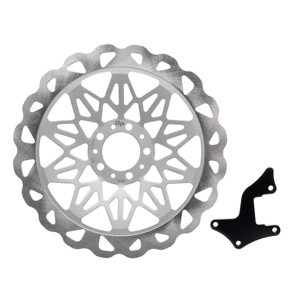 Disco Freio Dianteiro Gp7 Cg 150 04/08 Prata 320mm Oversize [F016]