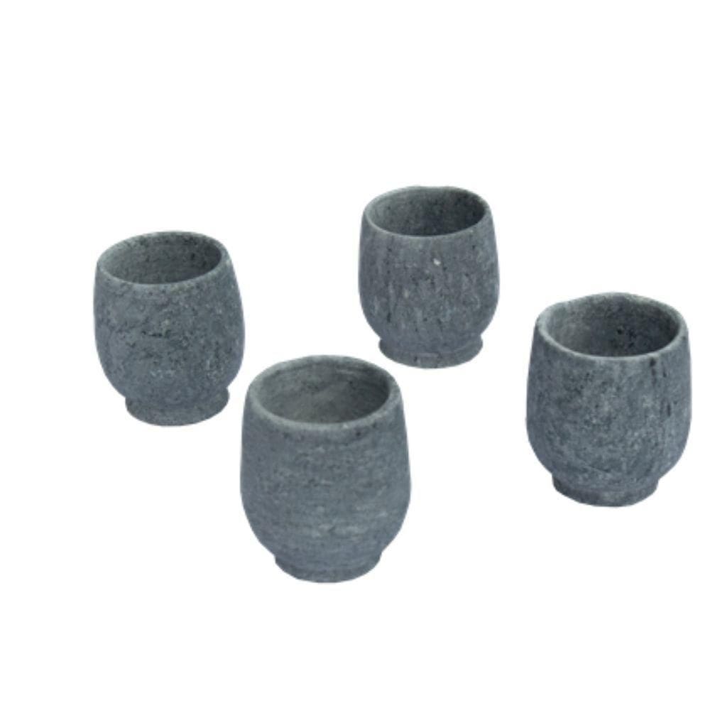 Copo De Dose Pedra Sabão 50 Ml - 04 Unidades