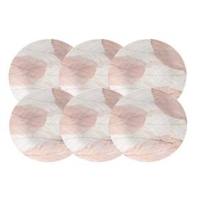 Conjunto De Pratos Rasos 06 Peças Rosé Tramontina
