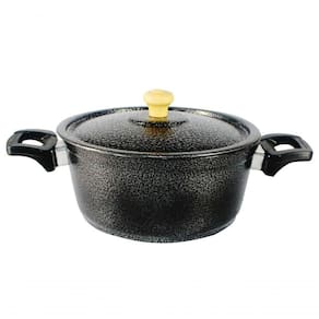 Caçarola Panela De Alumínio Alça Baquelite 18Cm Preto