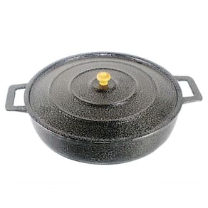 Frigideira Panela Alça De Alumínio Craqueada 40Cm Preto