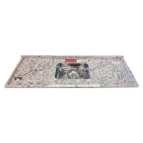Pia de Cozinha Granito 180cm Arabesco Plus Cuba Simples Bege Arabesco