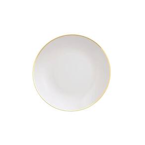 Prato Raso Tramontina Anna Em Porcelana Decorada Com Acabamento Em Fio Dourado 28cm Tramontina