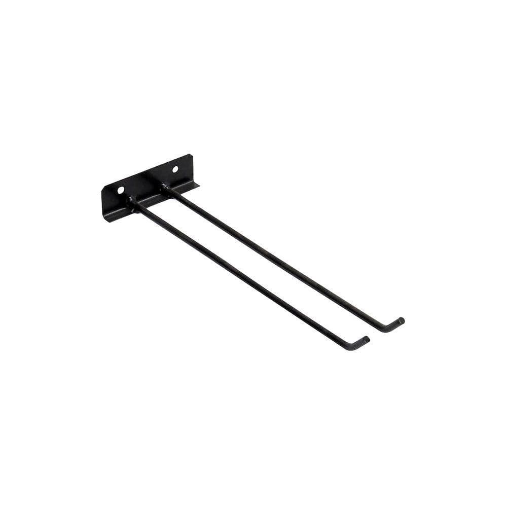 Suporte Para Vassouras De Parede Aço Carbono Preto 30cm