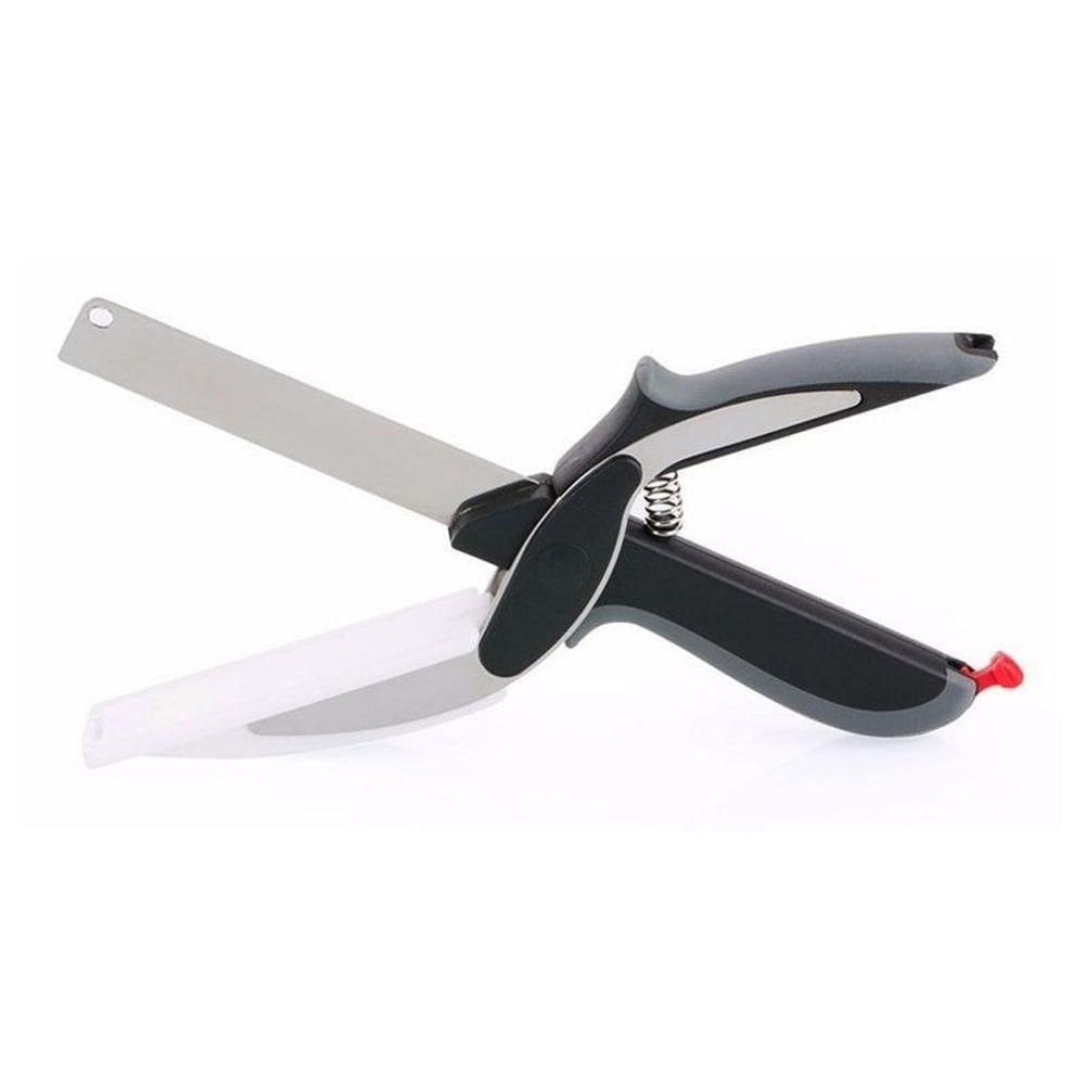 Tesoura Faca Tábua De Corta Legumes Verduras Clever Cutter
