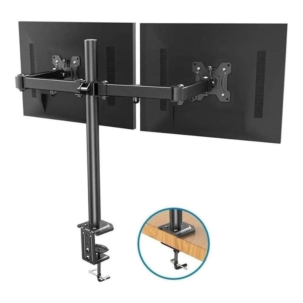 Suporte Bi-articulado De Mesa Para 2 Monitores De 13 A 32 Polegadas Ar-204