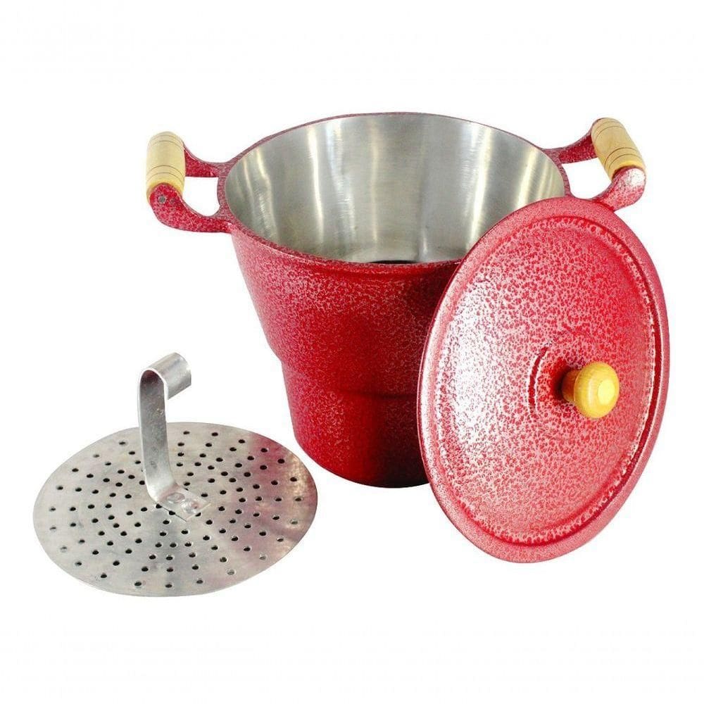 Cuscuzeiro Panela Alumínio Gigante N20 Vermelho