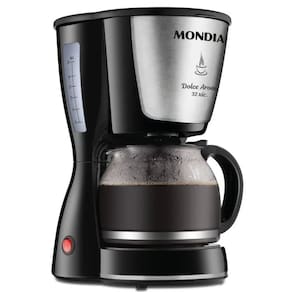 Cafeteira 1,28L Mondial C3232X 800W 32 Xic Preto Inox 110v