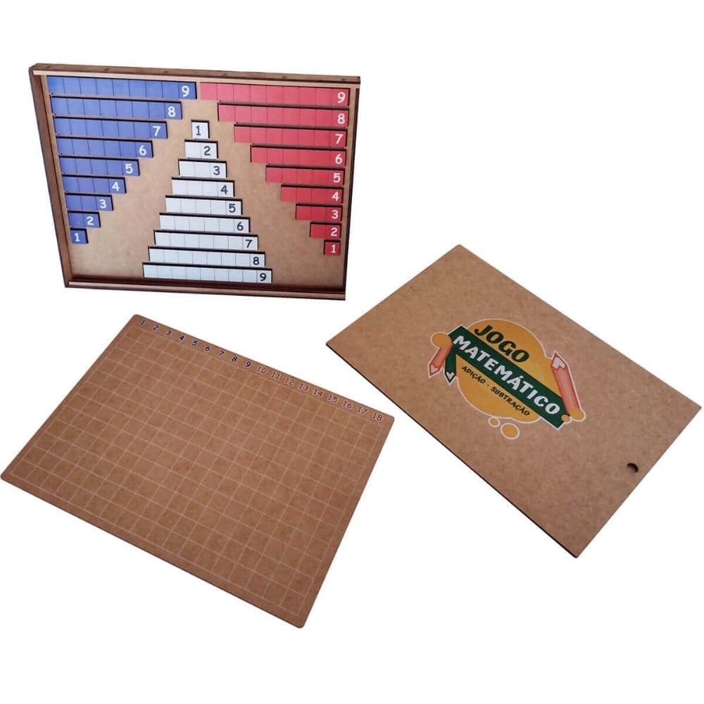 Jogo Educativo Adição e Subtração Tiras Numéricas Matemática