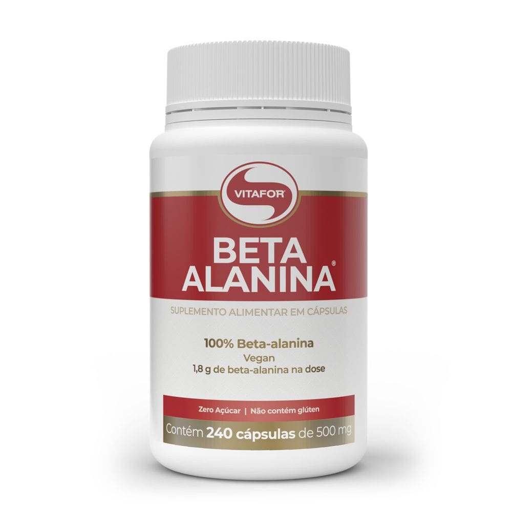 100% Beta Alanina Vegan 500mg (240 Caps) Vitafor